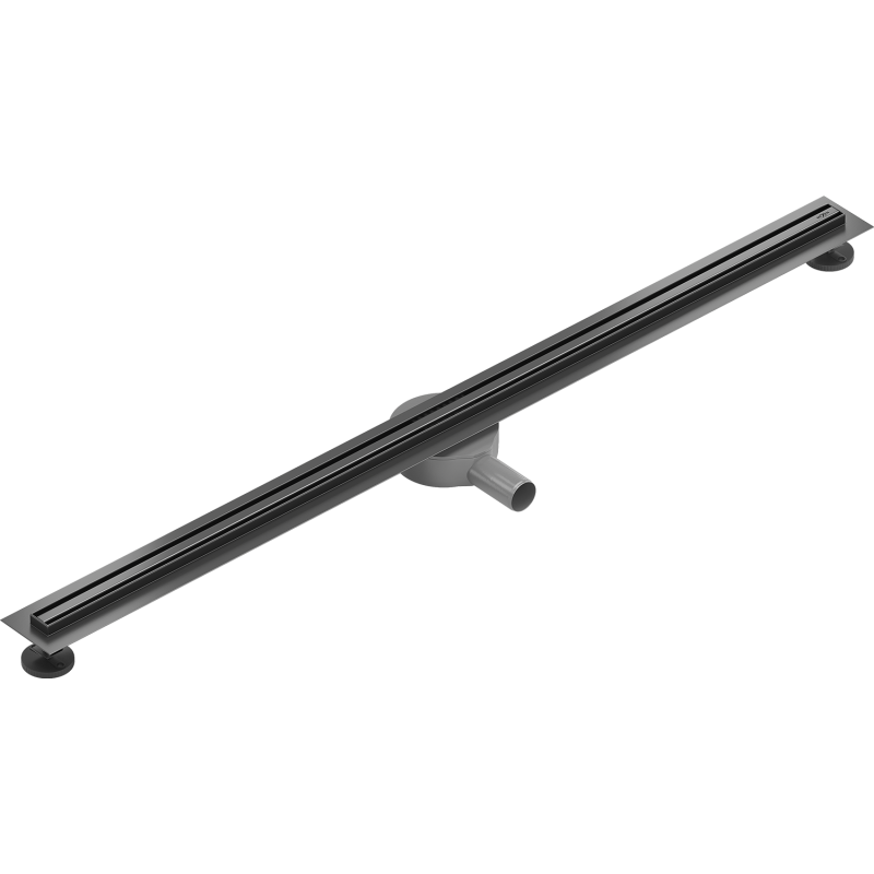 Mexen Flat 360° Slim Drehbare Linienentwässerung 120 cm, gebürstetes Gun Gray - 1E41120