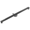 Mexen Flat 360° Slim Drehbarer Linienablauf 130 cm, Gun Gray gebürstet - 1E41130