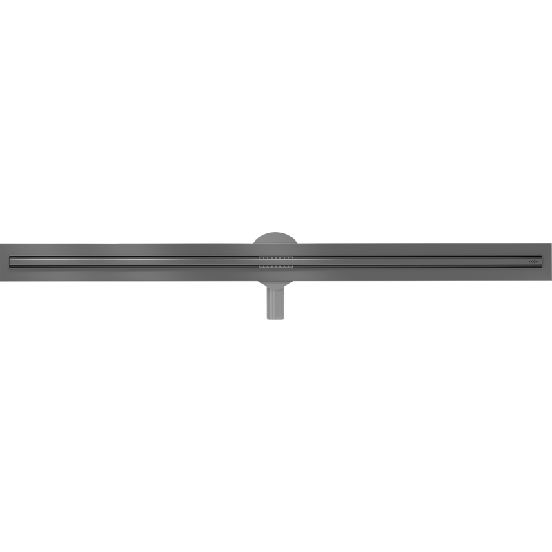 Mexen Flat 360° Slim Drehbarer Linienablauf 130 cm, Gun Gray gebürstet - 1E41130