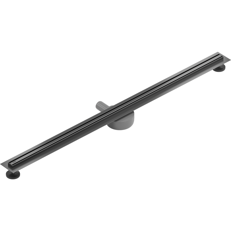 Mexen Flat 360° Slim Drehbare Linienentwässerung 140 cm, gebürstetes Gun Gray - 1E41140
