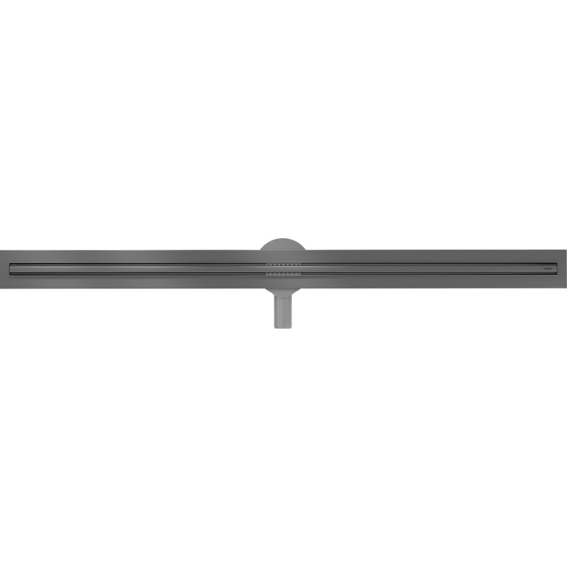 Mexen Flat 360° Slim Drehbarer Linienablauf 150 cm, Gun Gray gebürstet - 1E41150