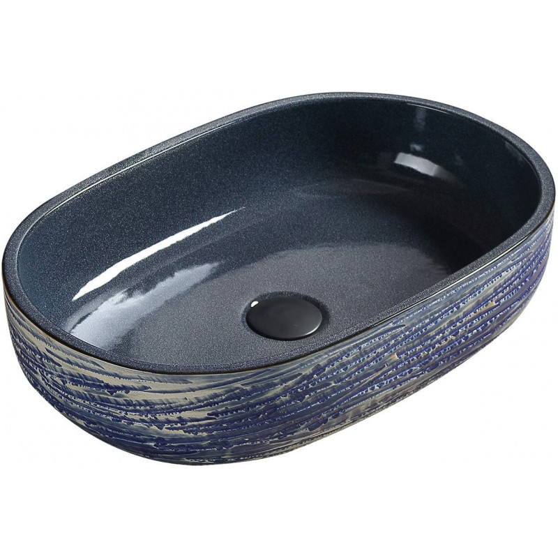 Mexen Alita Aufsatzwaschbecken 58 x 39 cm, blau - 22045866