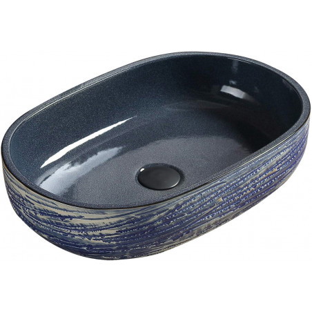 Mexen Alita Aufsatzwaschbecken 58 x 39 cm, blau - 22045866