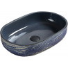 Mexen Alita Aufsatzwaschbecken 58 x 39 cm, blau - 22045866