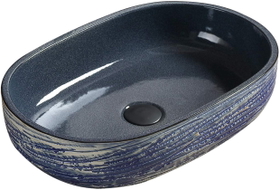 Mexen Alita Aufsatzwaschbecken 58 x 39 cm, blau - 22045866