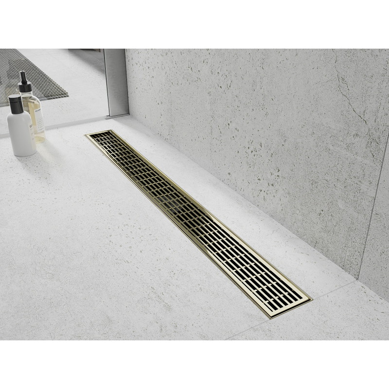 Mexen Flat 360° M33 Drehbarer Linienablauf 50 cm, gold - 1533050-40