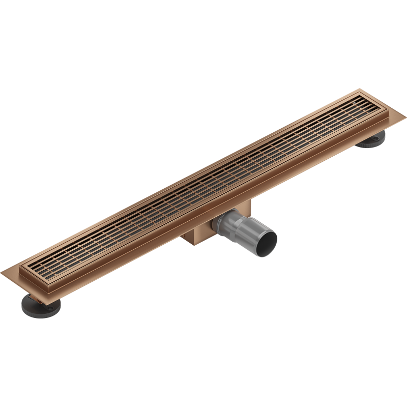 Mexen Flat M33 Linienentwässerung 70 cm, gebürstetes Kupfer - 1C33070-15