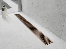 Mexen Flat M33 Linearer Ablauf 100 cm, gebürstetes Kupfer - 1C33100-15