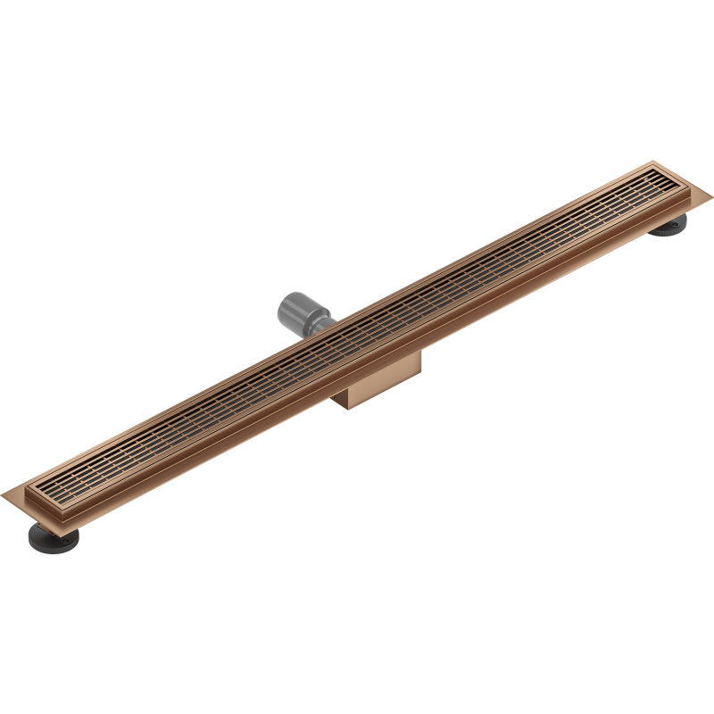 Mexen Flat M33 Lineare Ablauf 90 cm, Gebürstetes Kupfer - 1C33090-15