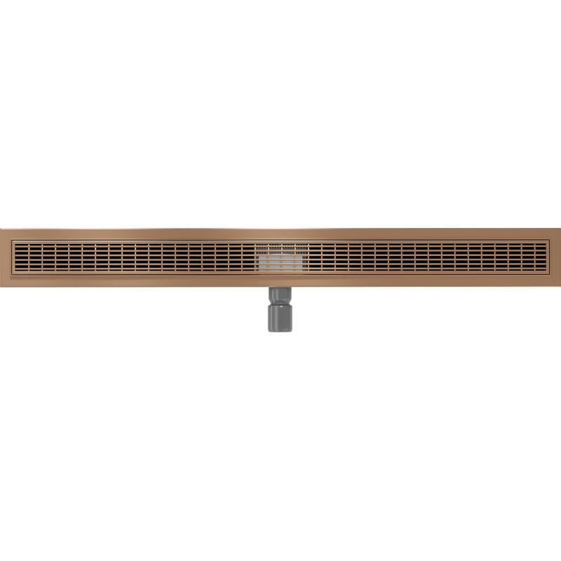 Mexen Flat M33 Lineare Ablauf 90 cm, Gebürstetes Kupfer - 1C33090-15