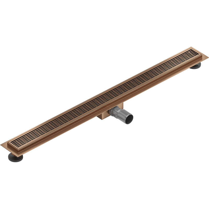 Mexen Flat M33 Linienablauf 80 cm, gebürstetes Kupfer - 1C33080-15