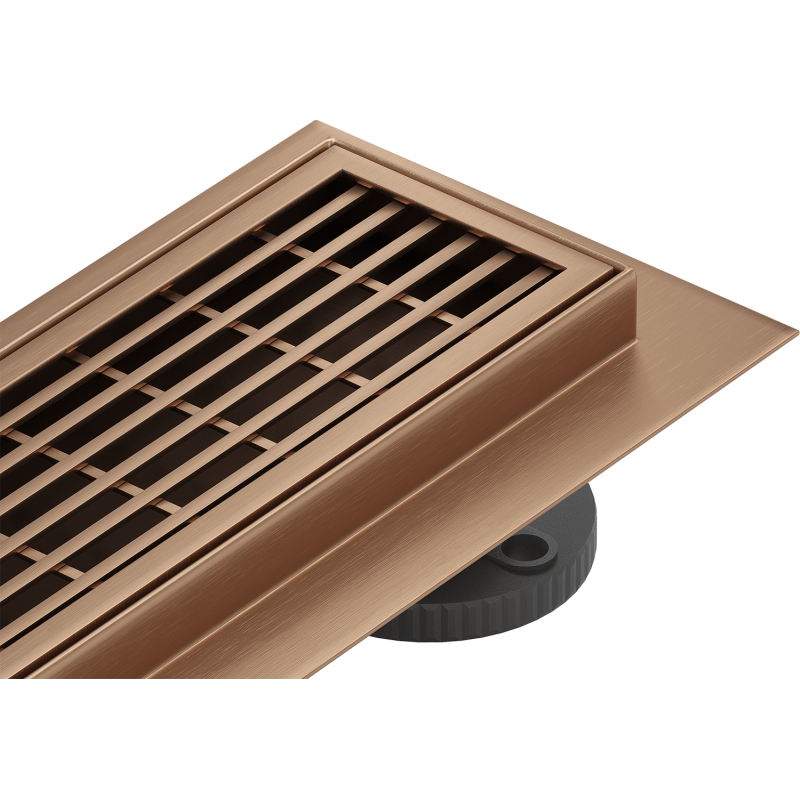 Mexen Flat 360° M33 drehbarer Linienablauf 50 cm, gebürstetes Kupfer - 1C33050-40