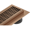 Mexen Flat 360° M33 drehbarer Linienablauf 50 cm, gebürstetes Kupfer - 1C33050-40