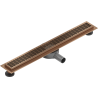Mexen Flat 360° M33 Drehbarer Linienablauf 60 cm, gebürstetes Kupfer - 1C33060-40