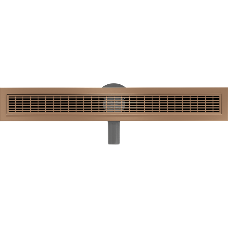 Mexen Flat 360° M33 Drehbarer Linienablauf 60 cm, gebürstetes Kupfer - 1C33060-40