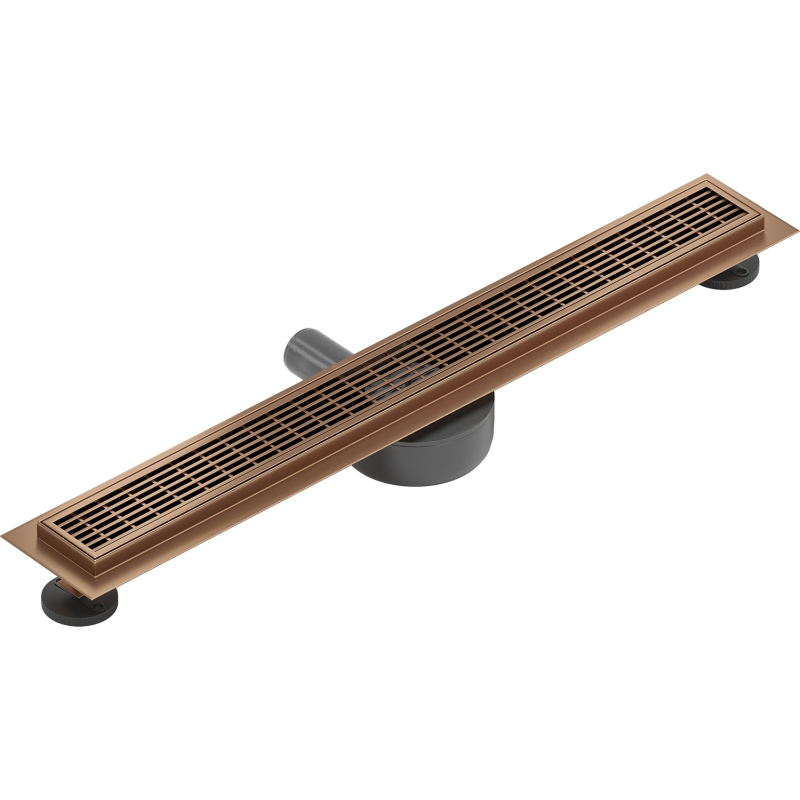 Mexen Flat 360° M33 Drehbarer Linienabfluss 70 cm, gebürstetes Kupfer - 1C33070-40