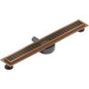 Mexen Flat 360° M33 Drehbarer Linienabfluss 70 cm, gebürstetes Kupfer - 1C33070-40