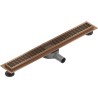 Mexen Flat 360° M33 Drehbarer Linienabfluss 70 cm, gebürstetes Kupfer - 1C33070-40