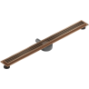 Mexen Flat 360° M33 Drehbarer Linienablauf 80 cm, gebürstetes Kupfer - 1C33080-40