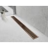Mexen Flat 360° M33 drehbarer Linienabfluss 90 cm, gebürstetes Kupfer - 1C33090-40