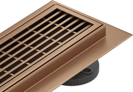 Mexen Flat 360° M33 drehbarer Linienabfluss 100 cm, gebürstetes Kupfer - 1C33100-40