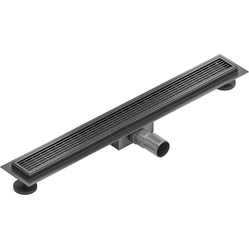 Mexen Flat M33 Linearablauf 70 cm, gebürstet, gun gray - 1E33070-15