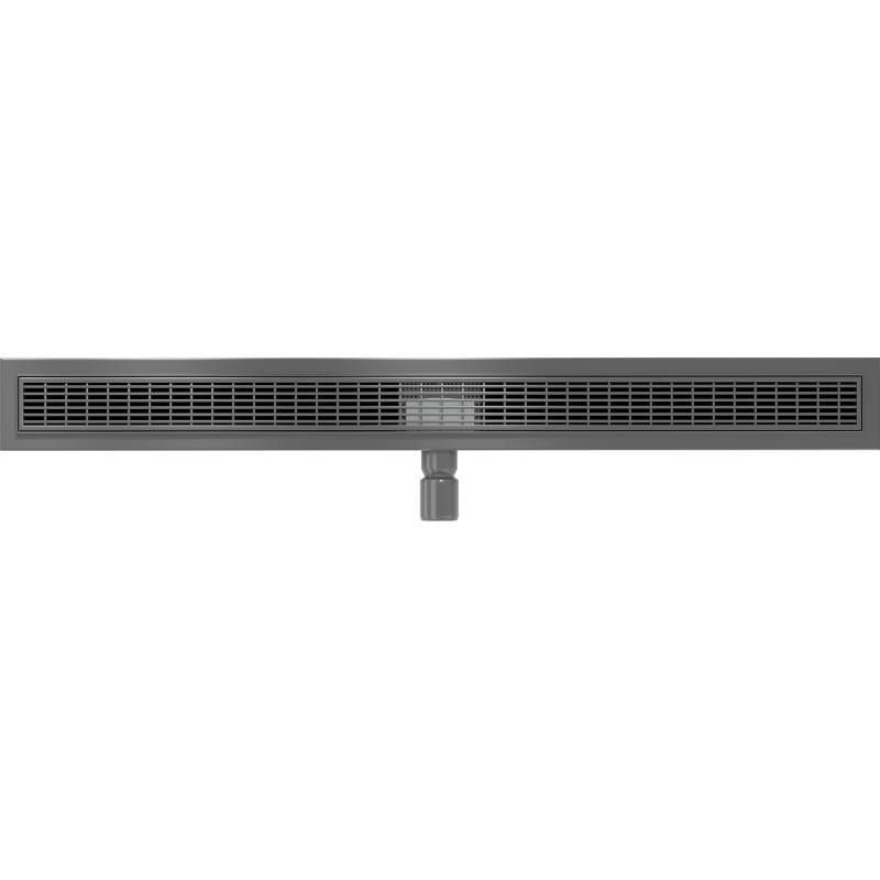 Mexen Flat M33 Linienablauf 80 cm, geschliffenes Gun Gray - 1E33080-15