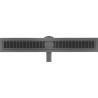 Mexen Flat 360° M33 Drehbarer Linienabfluss 50 cm, gebürstetes Gun Gray - 1E33050-40