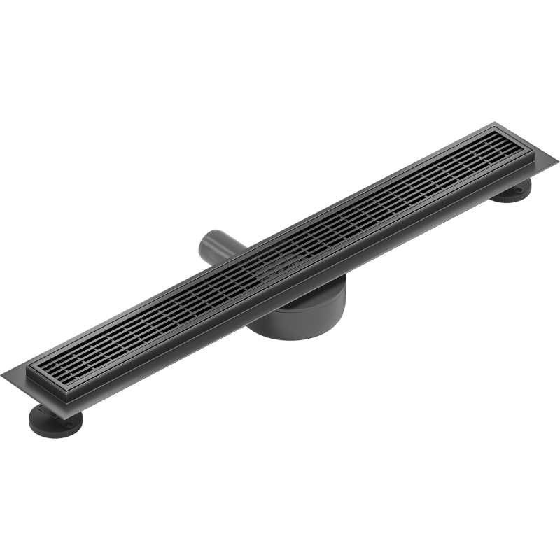 Mexen Flat 360° M33 drehbarer Linienablauf 70 cm, gebürstetes Gun Gray - 1E33070-40