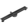 Mexen Flat 360° M33 drehbarer Linienablauf 70 cm, gebürstetes Gun Gray - 1E33070-40