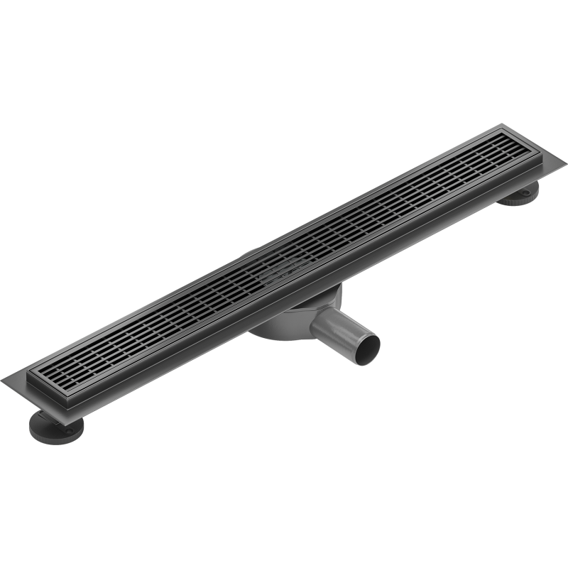 Mexen Flat 360° M33 drehbarer Linienablauf 70 cm, gebürstetes Gun Gray - 1E33070-40