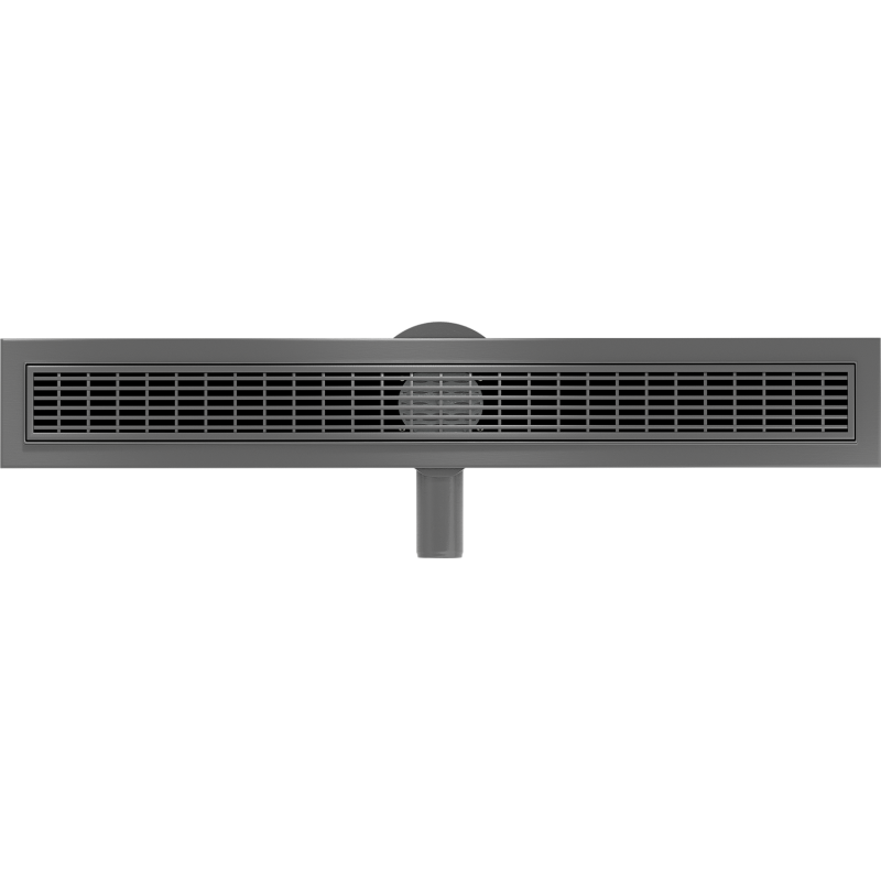 Mexen Flat 360° M33 drehbarer Linienablauf 70 cm, gebürstetes Gun Gray - 1E33070-40
