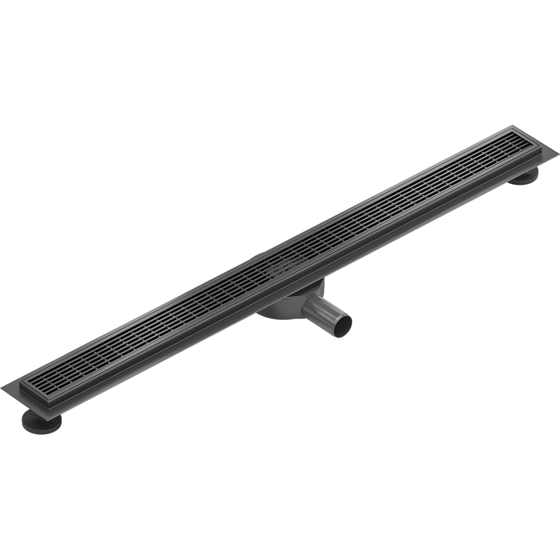 Mexen Flat 360° M33 Drehbarer Linienablauf 80 cm, gebürstetes Gun Gray - 1E33080-40