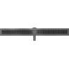 Mexen Flat 360° M33 Rotations-Bodenablauf 90 cm, gebürstetes Gun Gray - 1E33090-40