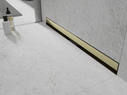 Mexen Flat Wall Wandablauf 2-in-1 60 cm, gold - 1530060