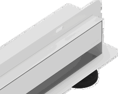Mexen Flat Wall Wandablauf 2-in-1 50 cm, weiß - 1230050