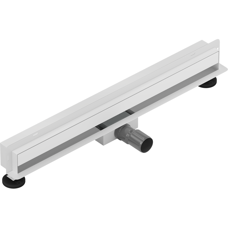 Mexen Flat Wall Wandlinie Entwässerungsrinne 2in1 70 cm, weiß - 1230070
