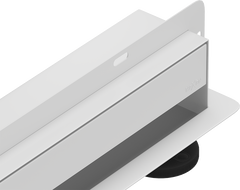 Mexen Flat Wall Wandablauf 2-in-1 90 cm, weiß - 1230090