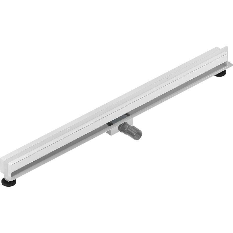 Mexen Flat Wall wandseitiger Linienablauf 2 in 1 110 cm, weiß - 1230110