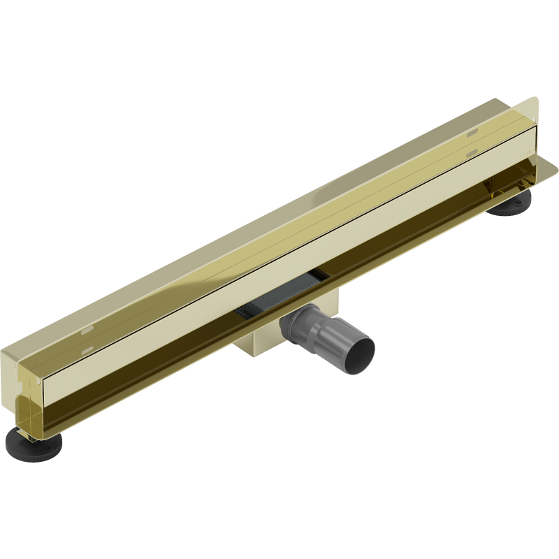 Mexen Flat Wall linearer Wandabfluss 2-in-1 50 cm, gold - 1530050