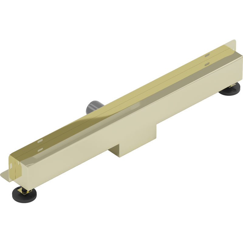 Mexen Flat Wall linearer Wandabfluss 2-in-1 50 cm, gold - 1530050