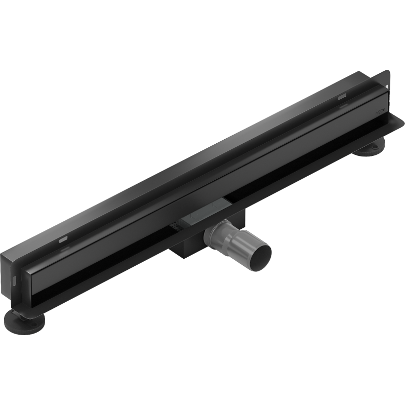Mexen Flat Wall Wandablauf 2-in-1 50 cm, Schwarz - 1730050