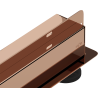 Mexen Flat Wall Wandlinearablauf 2-in-1 70 cm, Roségold - 1630070