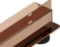 Mexen Flat Wall Wand-linearablauf 2-in-1 80 cm, Roségold - 1630080