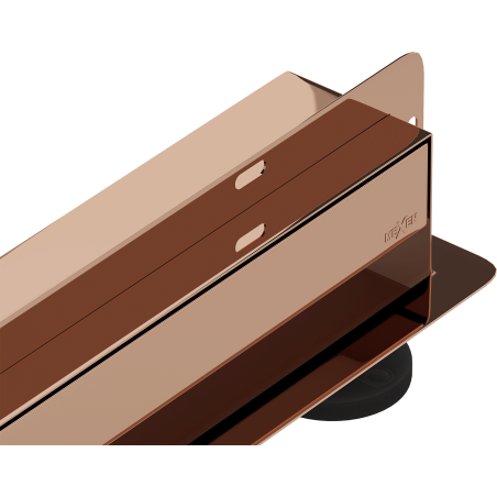Mexen Flat Wall Wandabflussrinne 2-in-1 110 cm, Roségold - 1630110