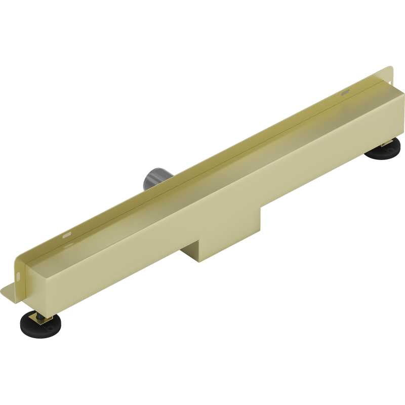 Mexen Flat Wall wandbündiger Linienablauf 2-in-1 50 cm, gebürstetes Gold - 1A30050