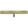 Mexen Flat Wall wandbündiger Linienablauf 2-in-1 50 cm, gebürstetes Gold - 1A30050