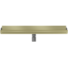 Mexen Flat Wall Wandlinie Abfluss 2-in-1 60 cm, gebürstet Gold - 1A30060
