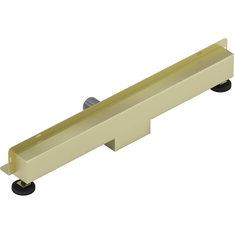 Mexen Flat Wall Wandlinienablauf 2-in-1 70 cm, gebürstet Gold - 1A30070