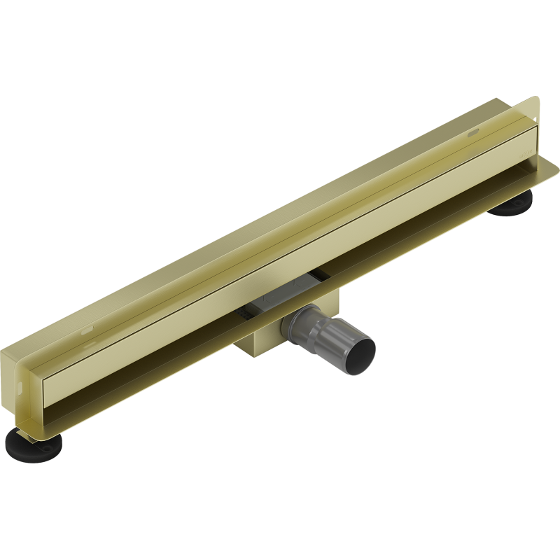 Mexen Flat Wall Wandlinienablauf 2-in-1 70 cm, gebürstet Gold - 1A30070